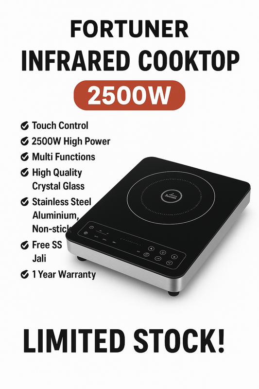 FORTUNER Infrared Cooker – 2500W | High Efficiency & Safe Cooking